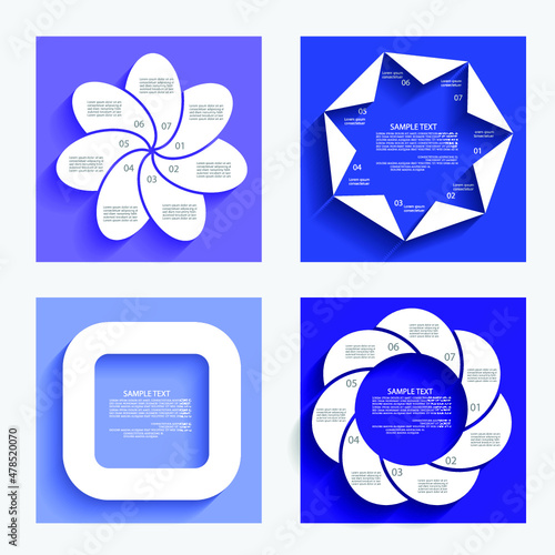 Infographic elements for annual reports