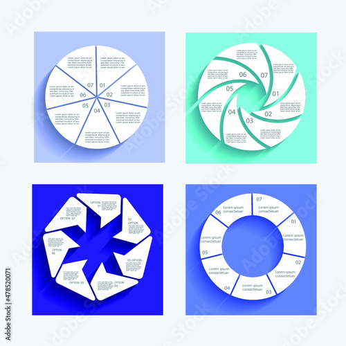 Infographic elements for annual reports