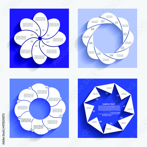 Infographic elements for annual reports