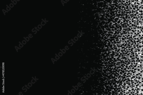 Black spiders background. Vector illustration.