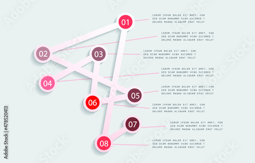 Infographic elements for annual reports
