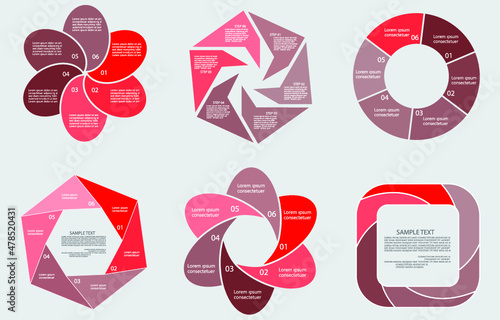 Infographic elements for annual reports