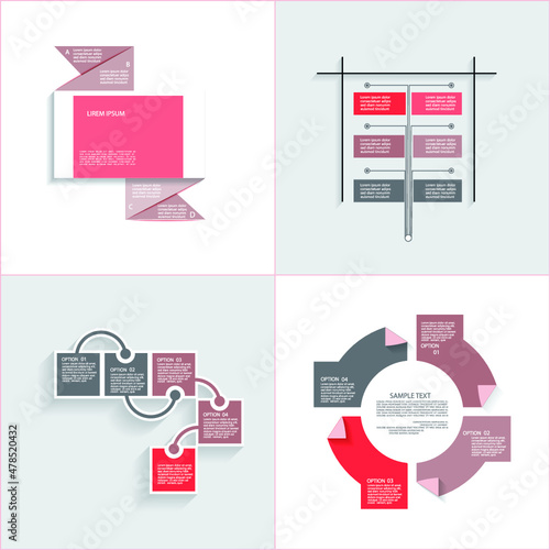 Infographic elements for annual reports