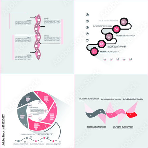 Infographic elements for annual reports