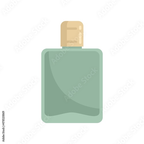 Alcohol bottle icon flat isolated vector