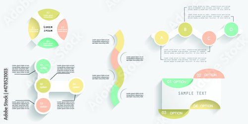 Infographic elements for annual reports