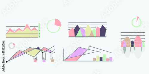 Infographic elements for annual reports