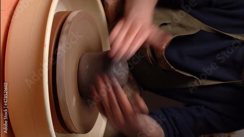 master's transformation of clay into ceramic design with artistic touches