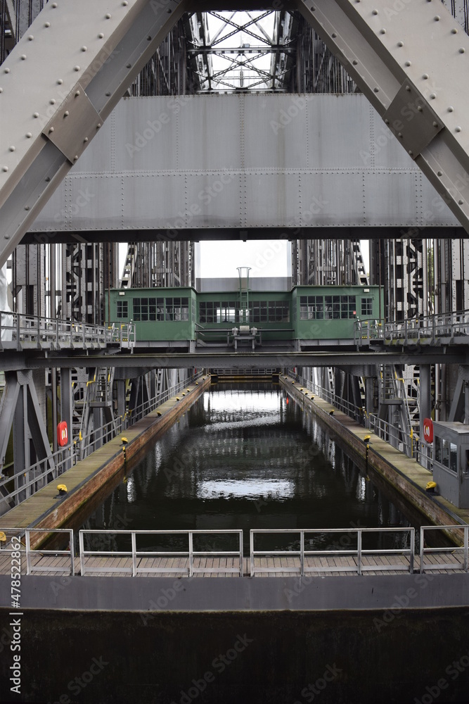Trough of the old Niederfinow ship lift; Germany; Brandenburg Trough of the old Niederfinow ship lift; Germany; Brandenburg