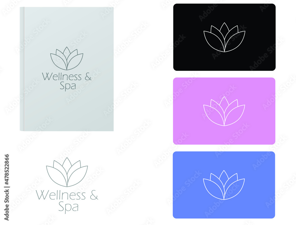 spa logo collection spiritual wellness icons vector illustration spa logo collection spiritual wellness icons vector illustration