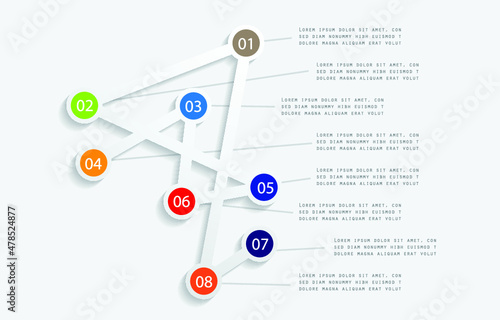 Infographic elements for annual reports