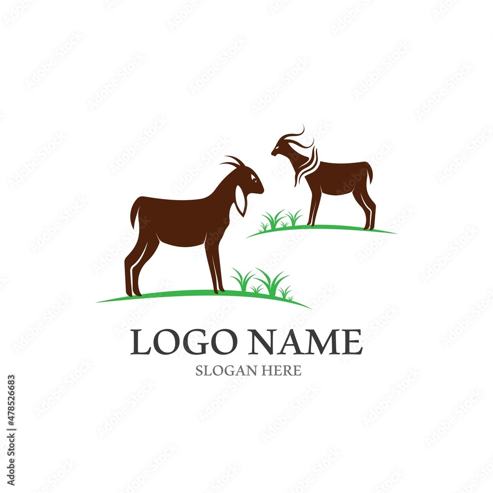 Goat Logo Template vector icon Goat Logo Template vector icon