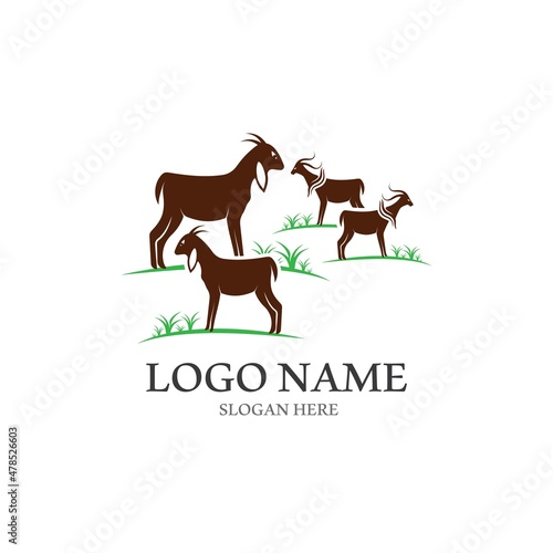 Goat Logo Template vector icon