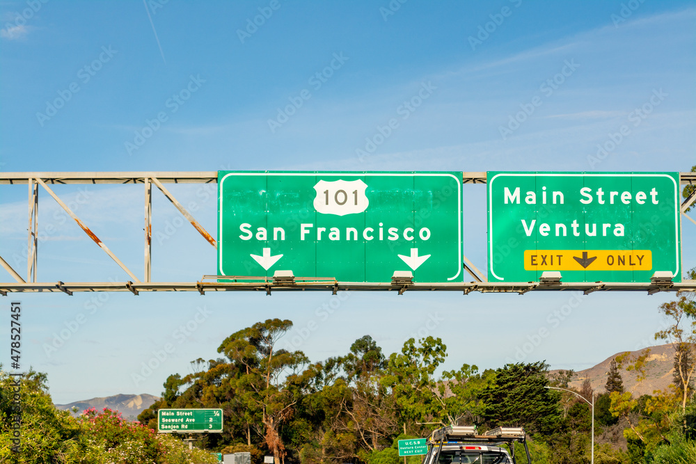 San Francisco sign on Highway 101 northbound