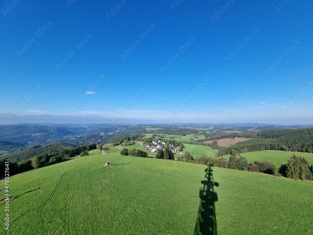 View from the Schombergturm (Schomberg tower) on the Schomberg near the