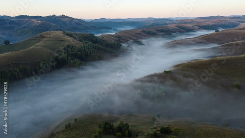 Hills in Fog