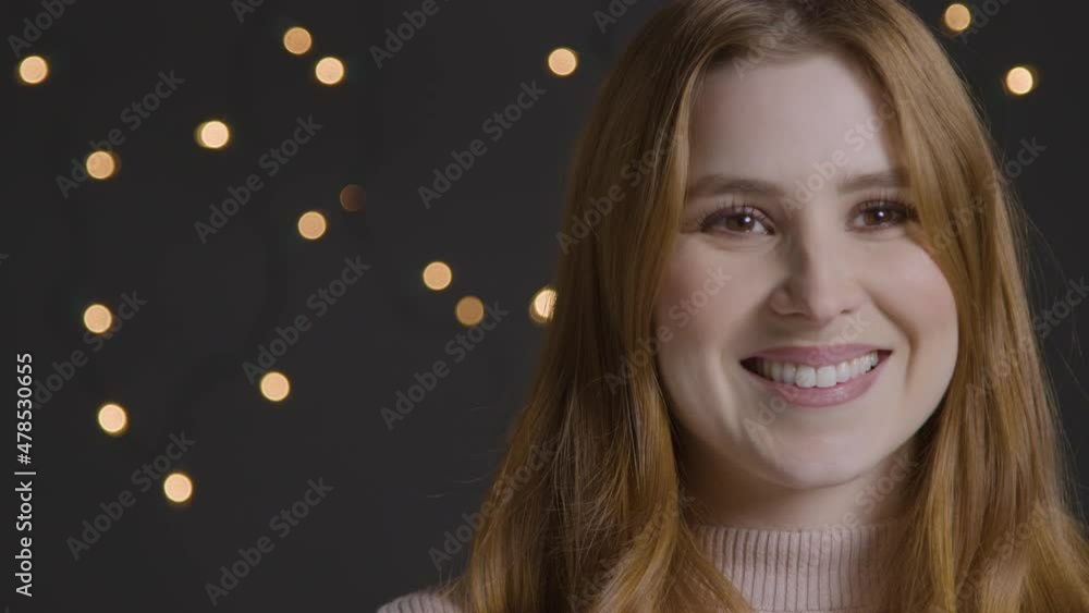 Close Up Shot of Young Woman Smiling with Copy Space Close Up Shot of Young Woman Smiling with Copy Space