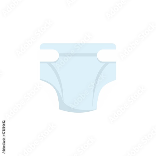 Diaper icon flat isolated vector