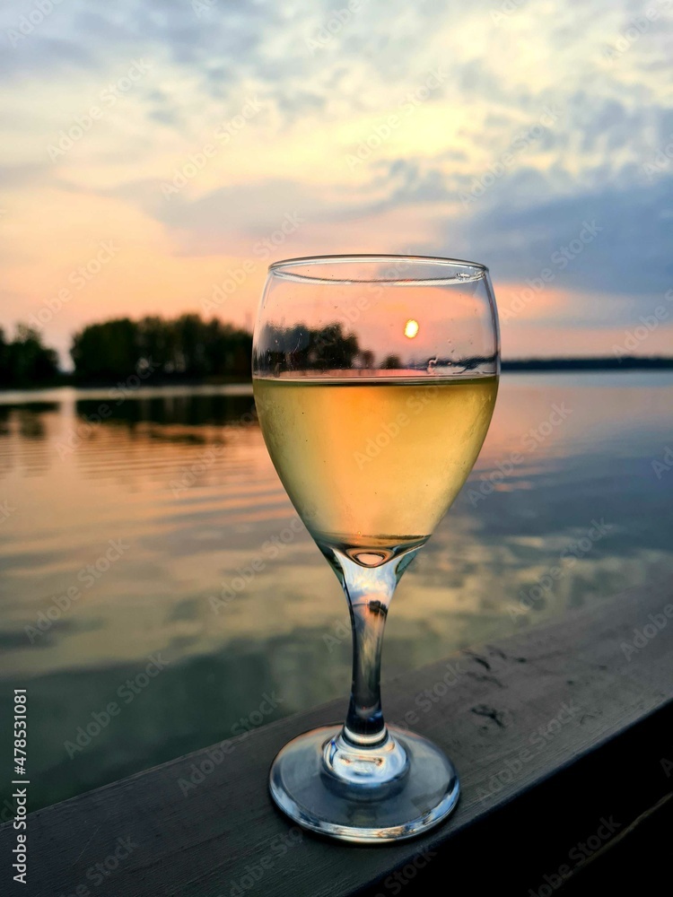 Sunset in a wine glass