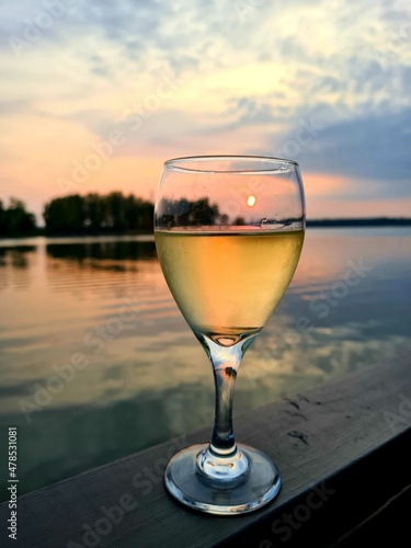 Sunset in a wine glass