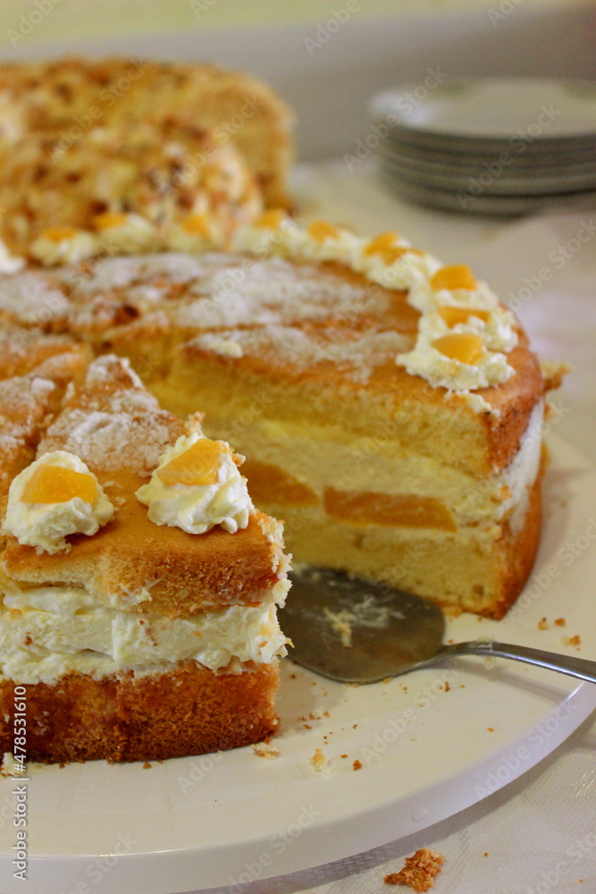 Käse-Sahnetorte, Kuchen, Torte backen