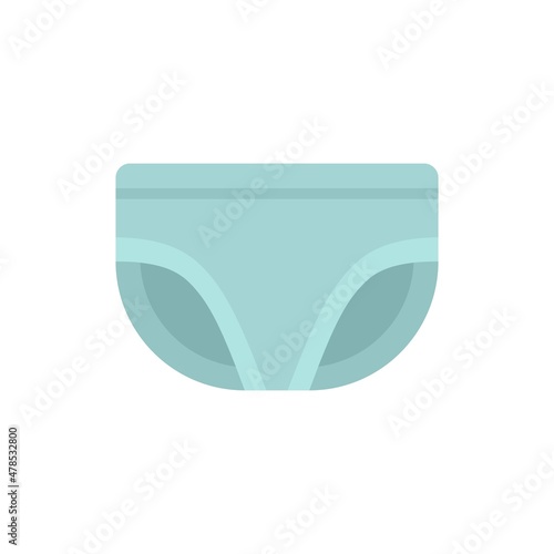 Absorbing diaper icon flat isolated vector