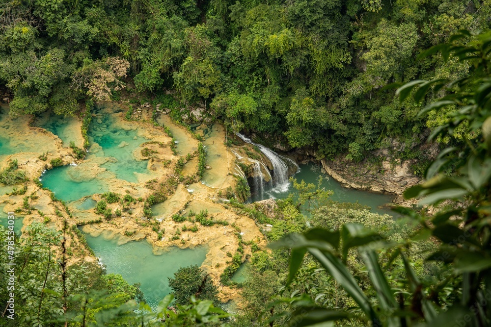 Cascades National Park in Guatemala Semuc Champey