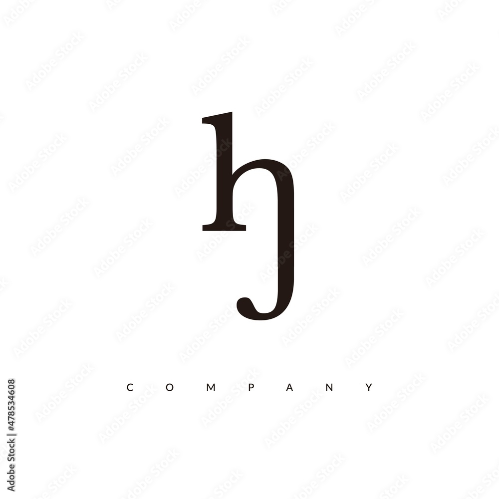 Initial HJ Logo Design Vector Initial HJ Logo Design Vector