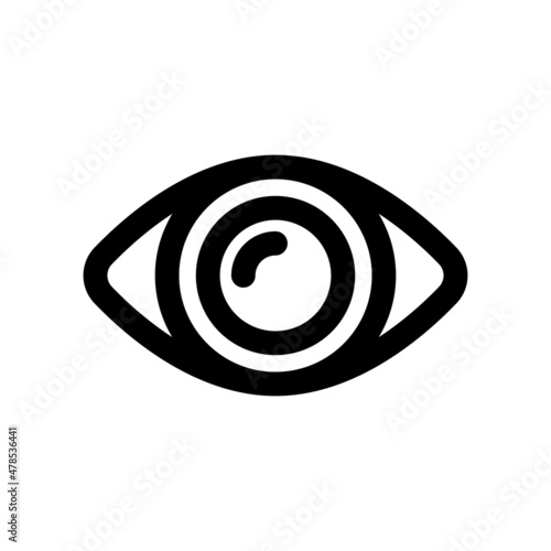 Eye vector Flat Icon Design Symbol on White background EPS 10 File