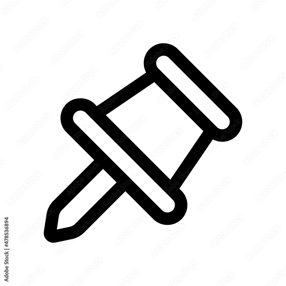 Pin vector Flat Icon Design Symbol on White background EPS 10 File Pin vector Flat Icon Design Symbol on White background EPS 10 File