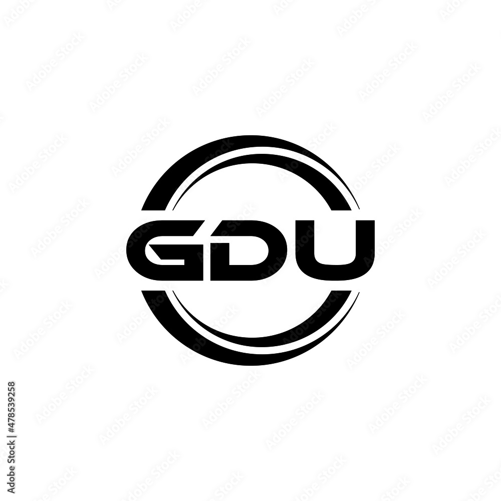 GDU letter logo design with white background in illustrator, vector logo modern alphabet font overlap style. calligraphy designs for logo, Poster, Invitation, etc. GDU letter logo design with white background in illustrator, vector logo modern alphabet font overlap style. calligraphy designs for logo, Poster, Invitation, etc.