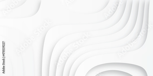 Beautiful white papercut texture background, 3d illustration, abstract background with waves, abstract papercut and multi layer cutout geometric pattern on vector, textured Papercut | background |