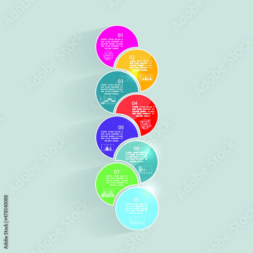 Infographic elements for annual business reports