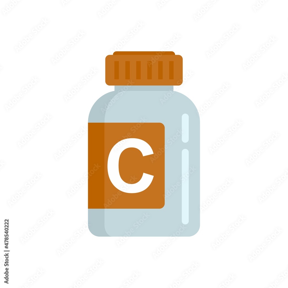 Nursing vitamins icon flat isolated vector Nursing vitamins icon flat isolated vector