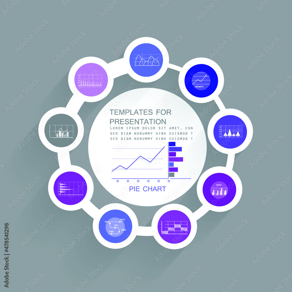Infographic elements for annual business reports Infographic elements for annual business reports