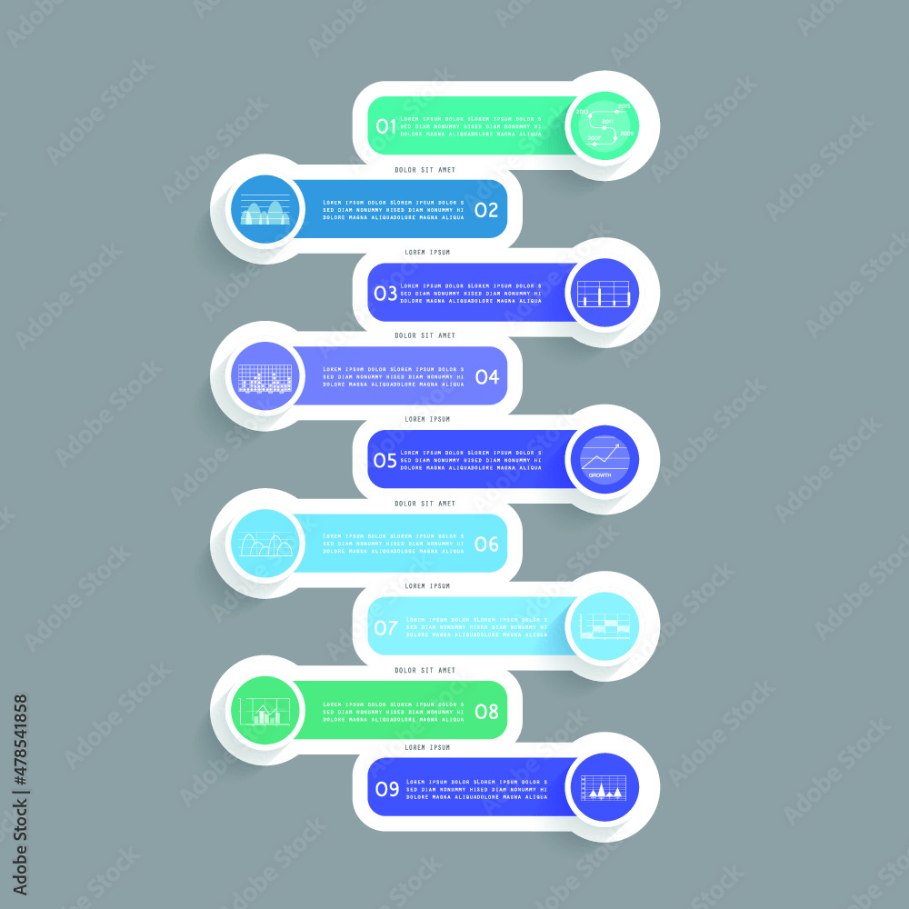 Infographic elements for annual business reports Infographic elements for annual business reports