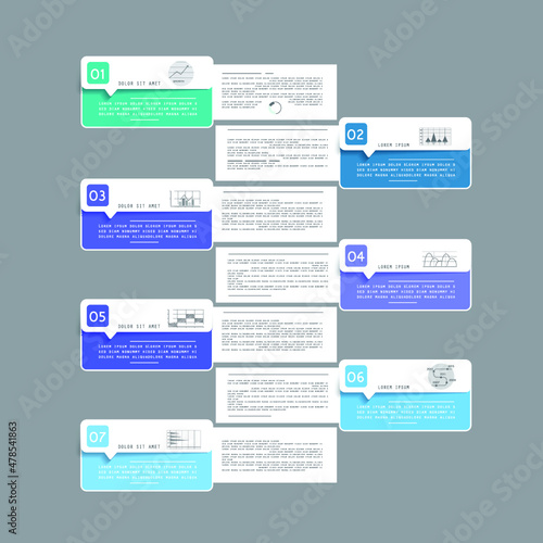 Infographic elements for annual business reports