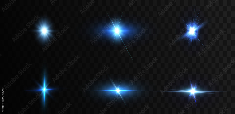 Shining golden stars isolated on transparent background. Effects, glare, lines, gold light particles. Set of vector stars. Shining golden stars isolated on transparent background. Effects, glare, lines, gold light particles. Set of vector stars.