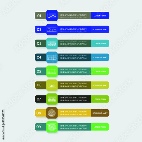 Template for your project, options for presentations