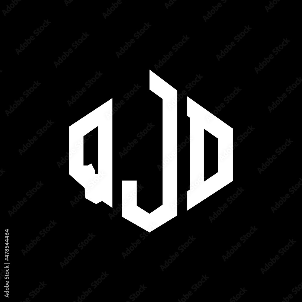 QJD letter logo design with polygon shape. QJD polygon and cube shape logo design. QJD hexagon vector logo template white and black colors. QJD monogram, business and real estate logo. QJD letter logo design with polygon shape. QJD polygon and cube shape logo design. QJD hexagon vector logo template white and black colors. QJD monogram, business and real estate logo.
