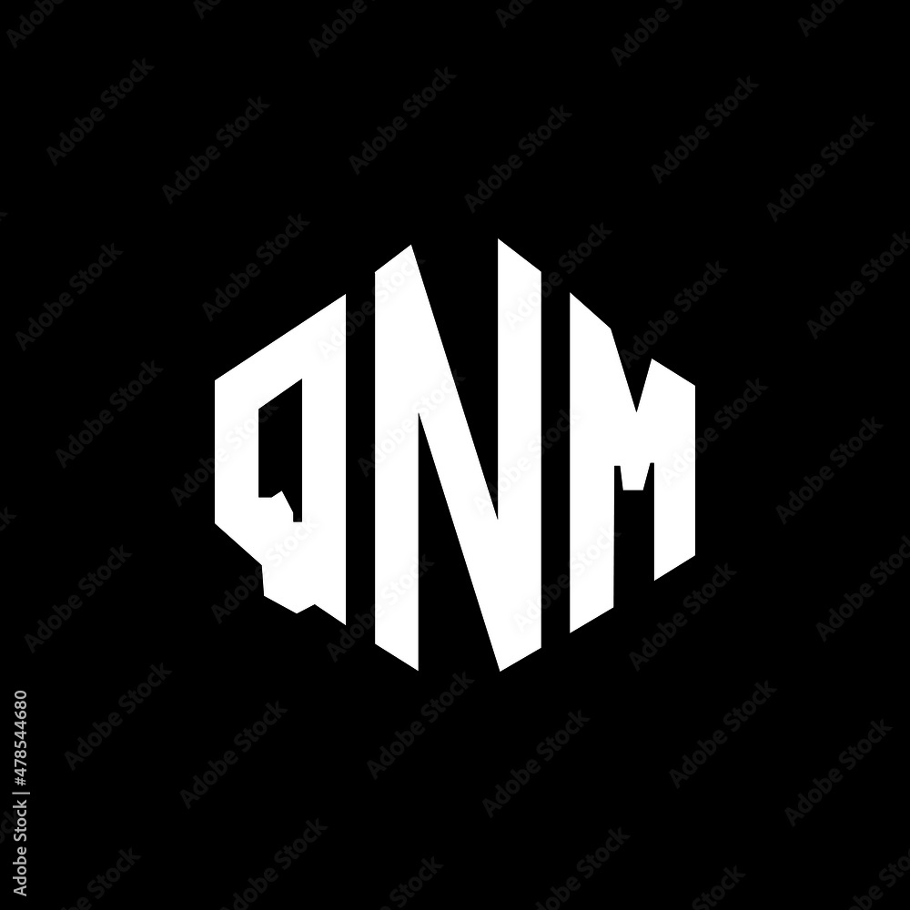 QNM letter logo design with polygon shape. QNM polygon and cube shape logo design. QNM hexagon vector logo template white and black colors. QNM monogram, business and real estate logo. QNM letter logo design with polygon shape. QNM polygon and cube shape logo design. QNM hexagon vector logo template white and black colors. QNM monogram, business and real estate logo.