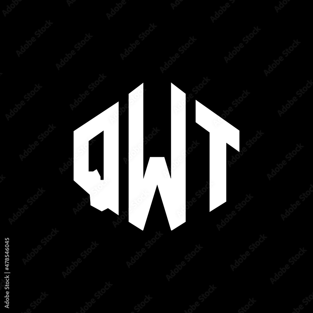 QWT letter logo design with polygon shape. QWT polygon and cube shape logo design. QWT hexagon vector logo template white and black colors. QWT monogram, business and real estate logo. QWT letter logo design with polygon shape. QWT polygon and cube shape logo design. QWT hexagon vector logo template white and black colors. QWT monogram, business and real estate logo.