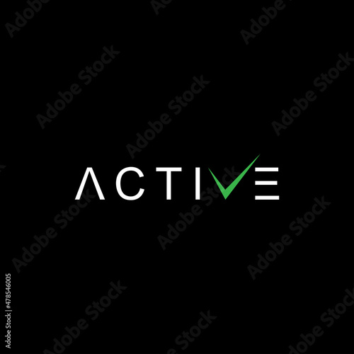 active logo with a check mark