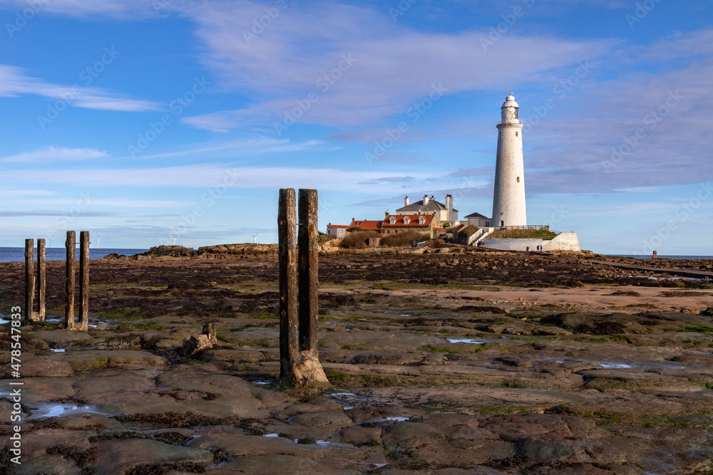Obraz premium St Mary's Lighthouse - Whitley Bay - United Kingdom