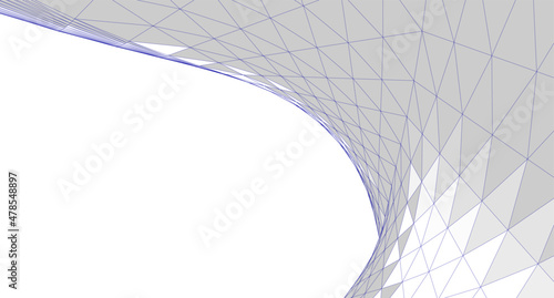 abstract geometry spiral shape 3d rendering