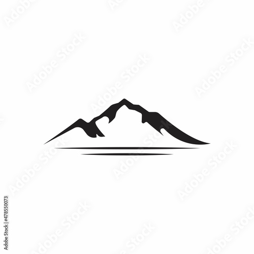 Mountain icon Logo Template Vector illustration design