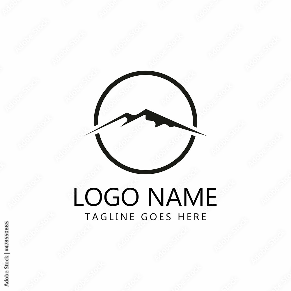 Mountain icon Logo Template Vector illustration design Mountain icon Logo Template Vector illustration design
