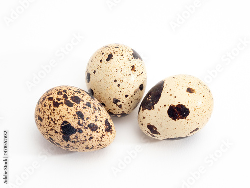 Quail eggs isolated. Quail eggs isolated on white background.
