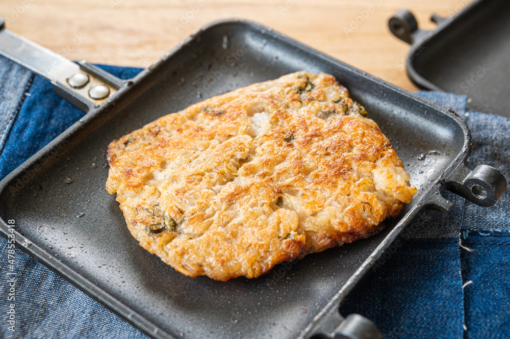 ホットサンドメーカーで作る長芋鉄板焼 ホットサンドメーカーで作る長芋鉄板焼