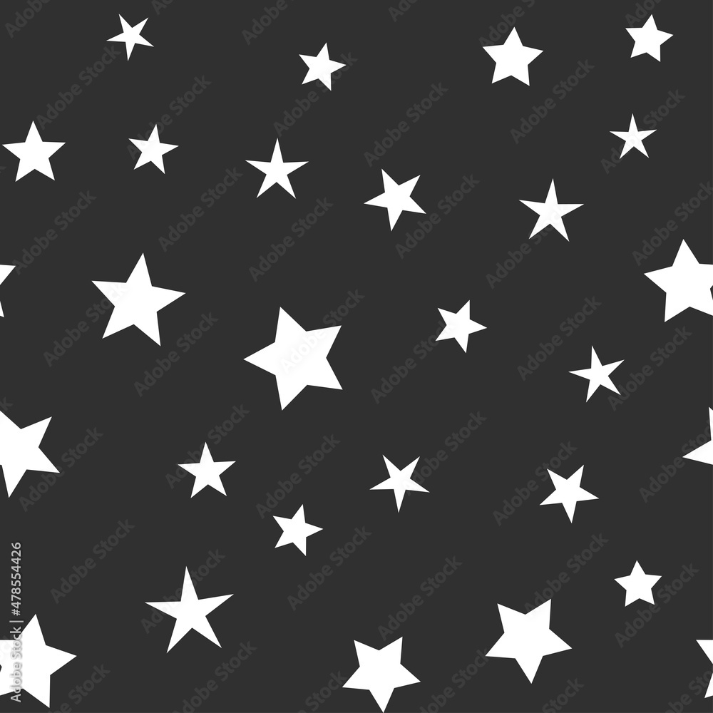 Stars seamless pattern. Star icons texture background. Starry sky and night design. Stars seamless pattern. Star icons texture background. Starry sky and night design.